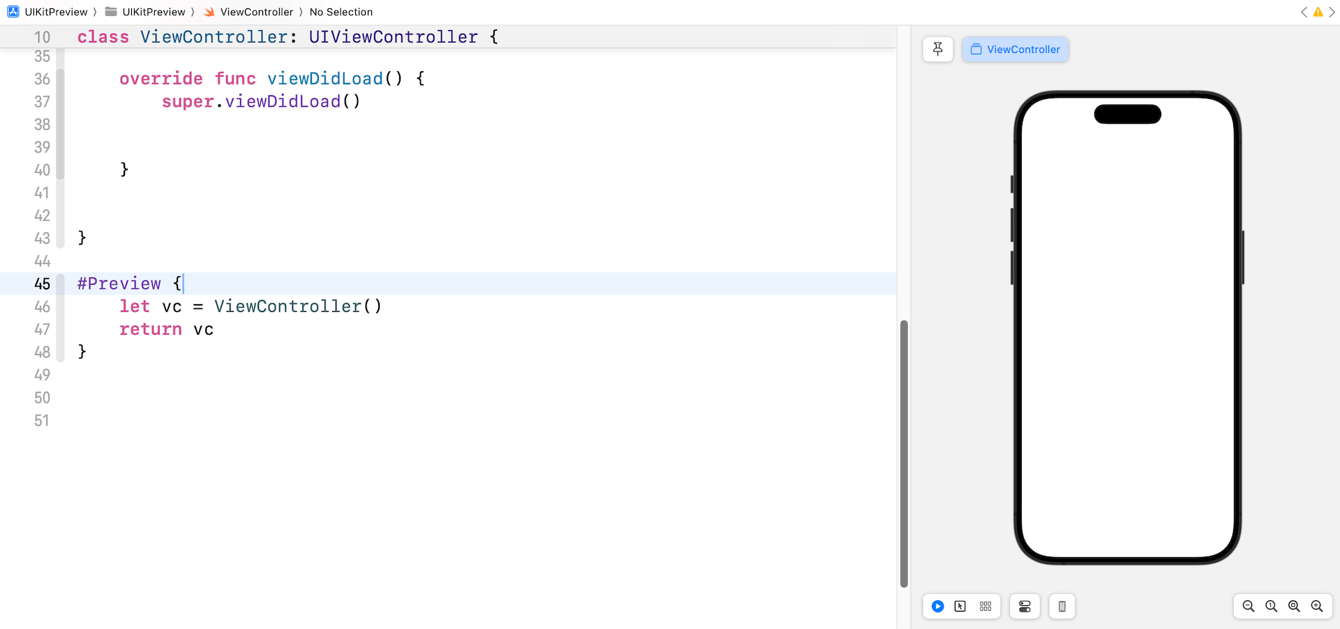 Using Xcode Previews in UIKit Development